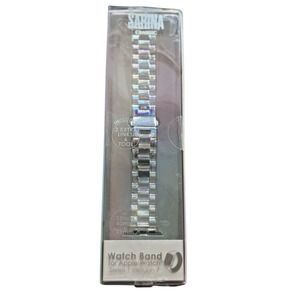 Sarina Classic Acrylic Watchband Apple Series 1 - 7 Clear Irridescent Adjustable